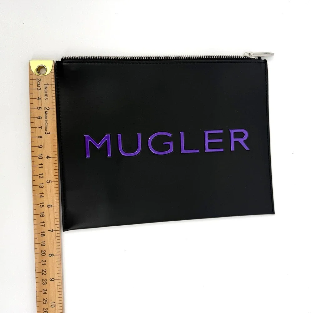 NEW Mugler Parfums Alien Extraintense Cosmetic Pouch Bag Goth Cyber Angel Travel